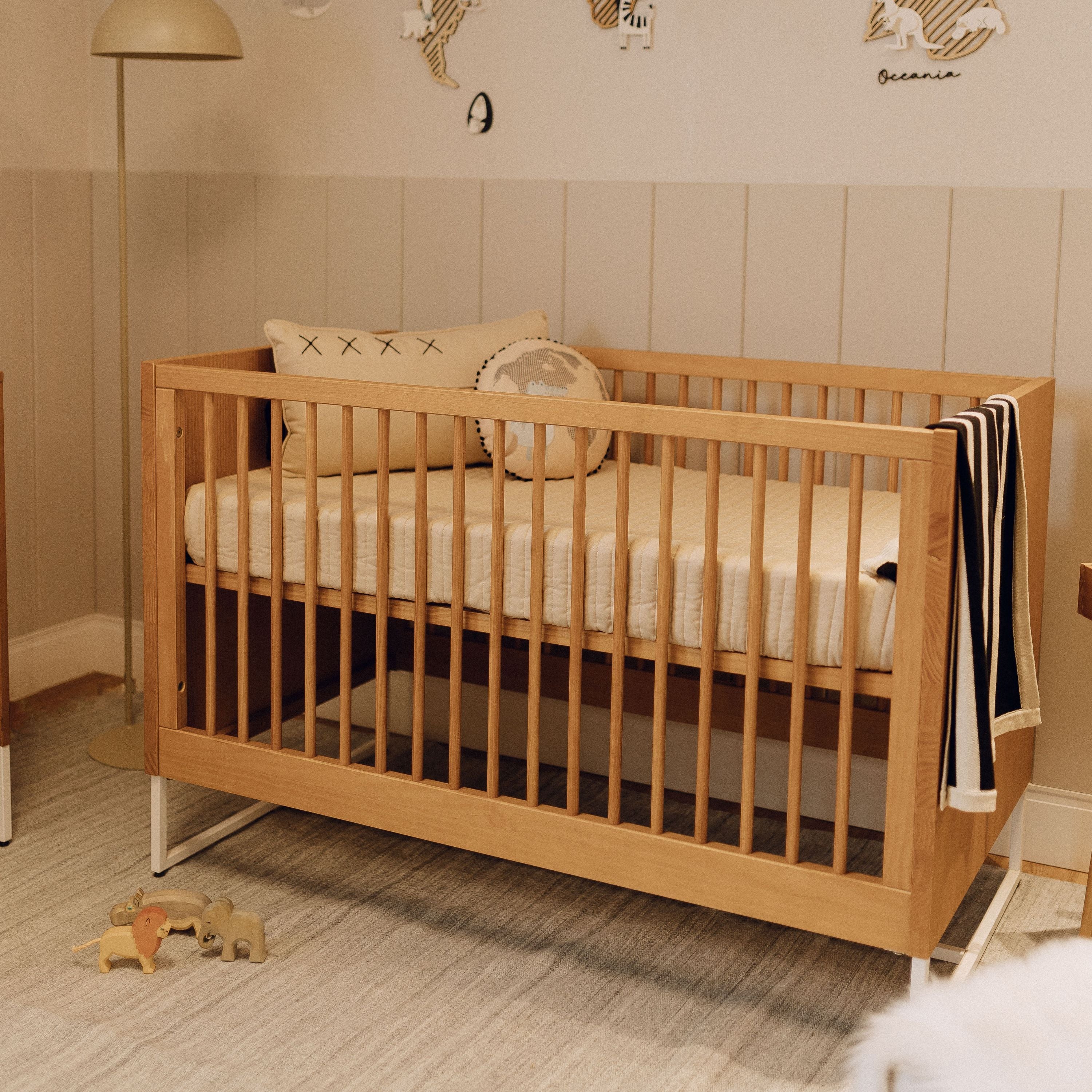 Boho Noah Convertible Crib In Hazelnut -