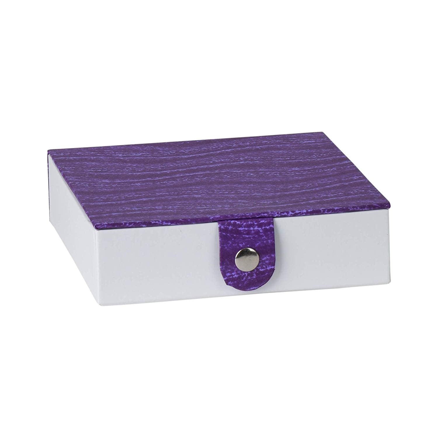 Purple Gift Box With Snap Closure 6 Pack 5.9"x5.9"x1.8"