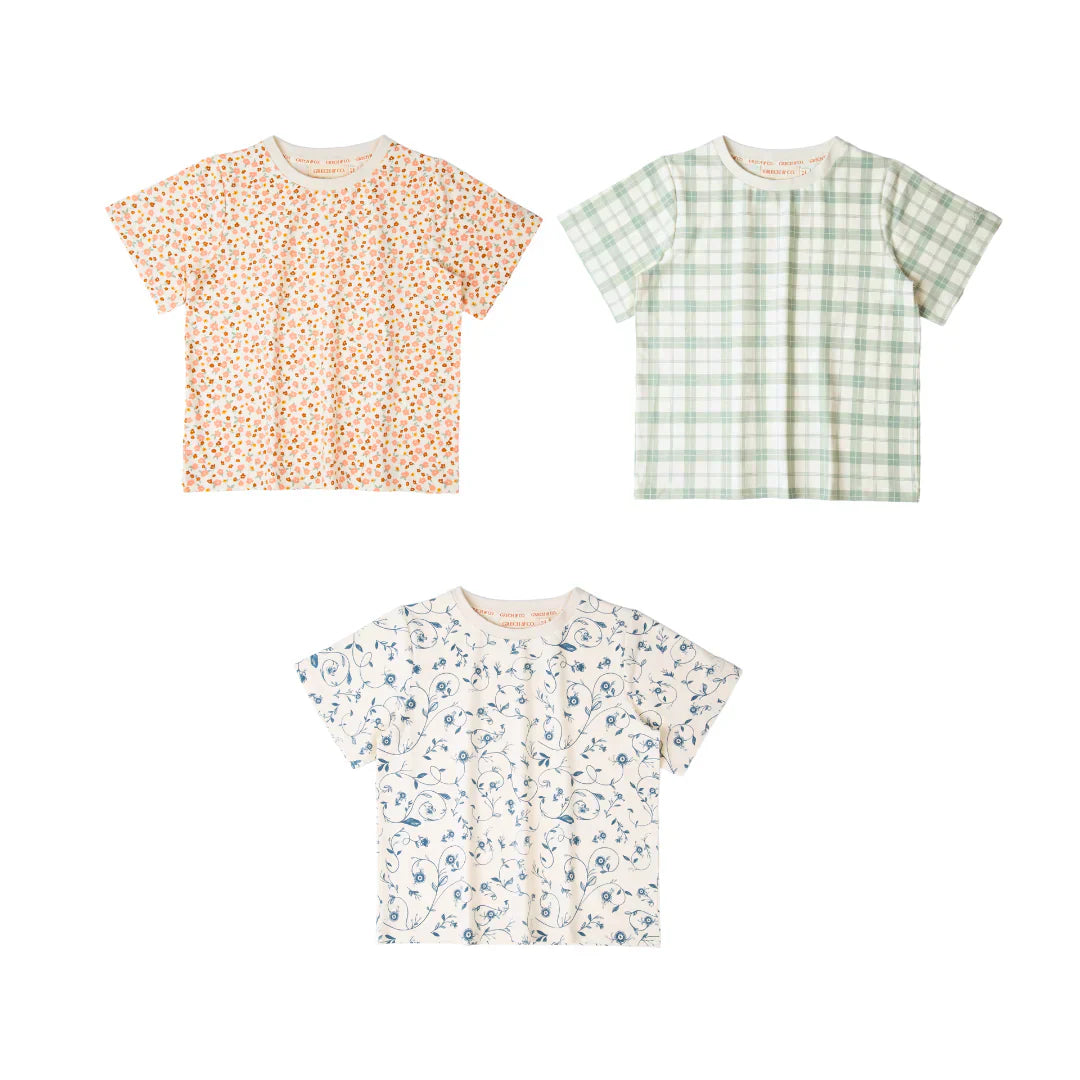 Oversized T-shirt | Organic Cotton Jersey - Scandi Floral