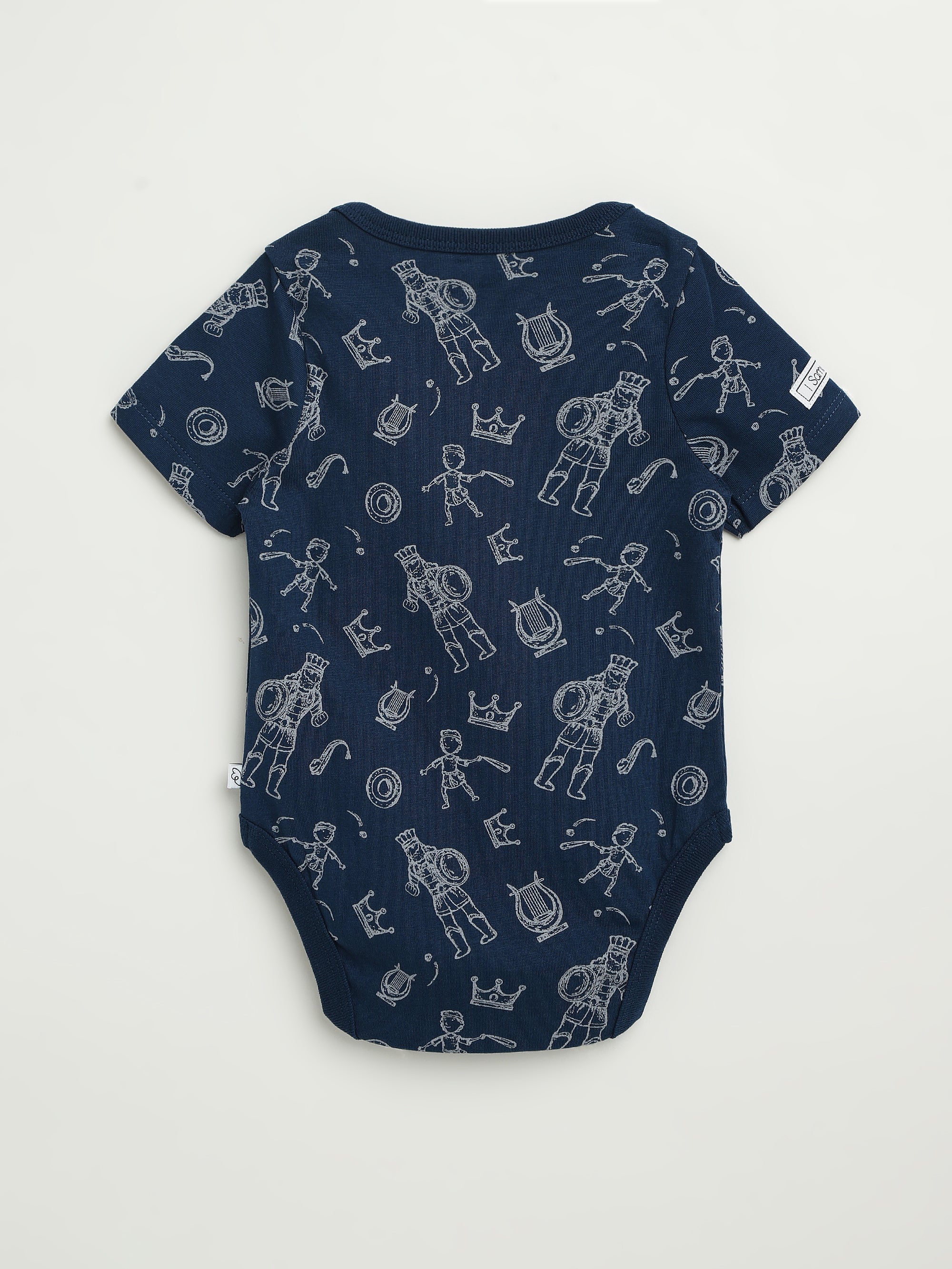 David & Goliath Sailor Blue Short Sleeve Bodysuit Cotton