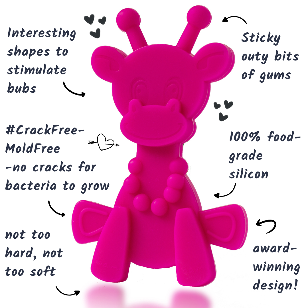 Little Bambam Baby Teething Toy - Magenta