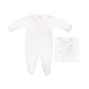 Baby Teddy Bear Cotton Knit Footie