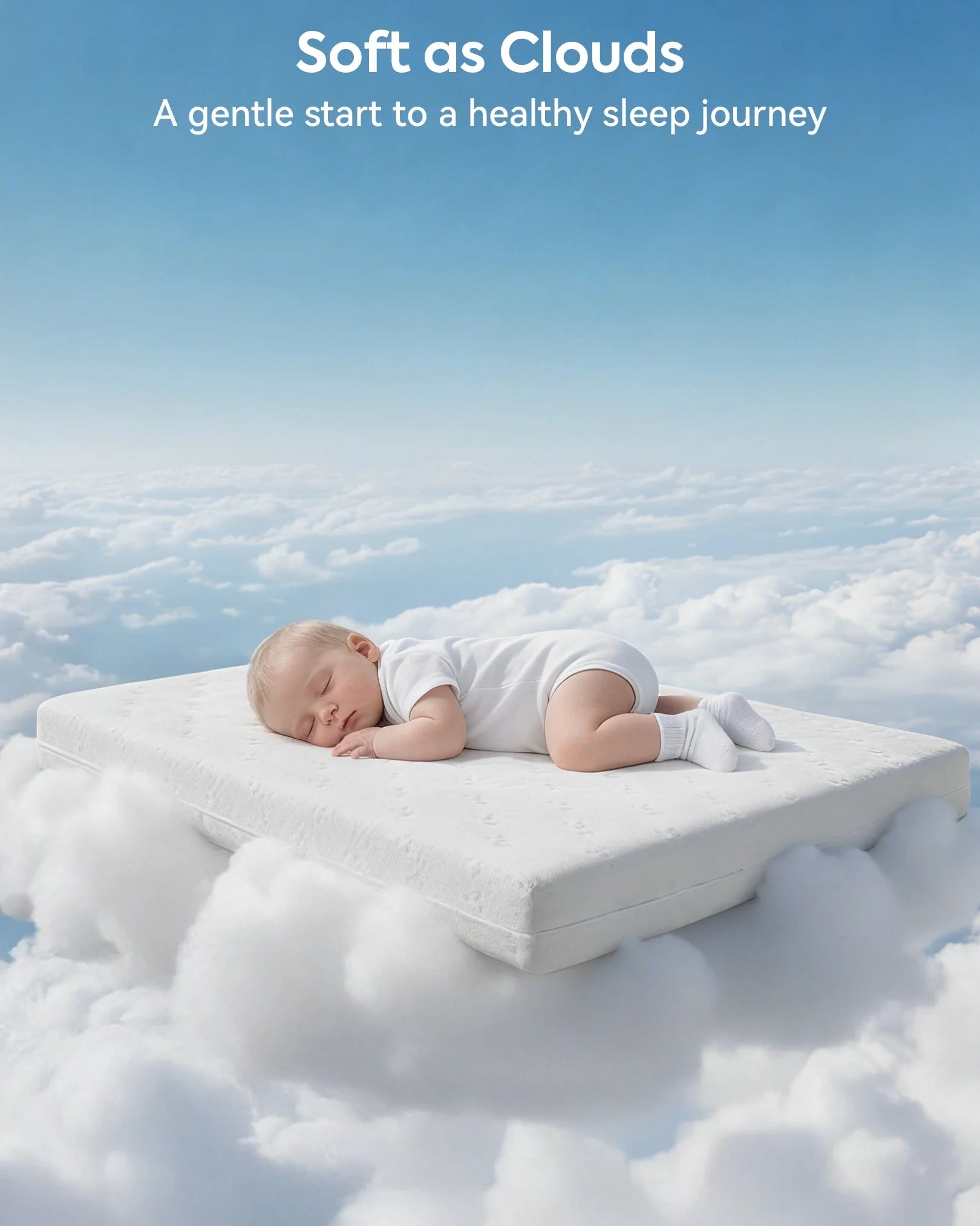Cloud 1 | Dual-sided Breathable Crib & Toddler Mattress Memory Foam