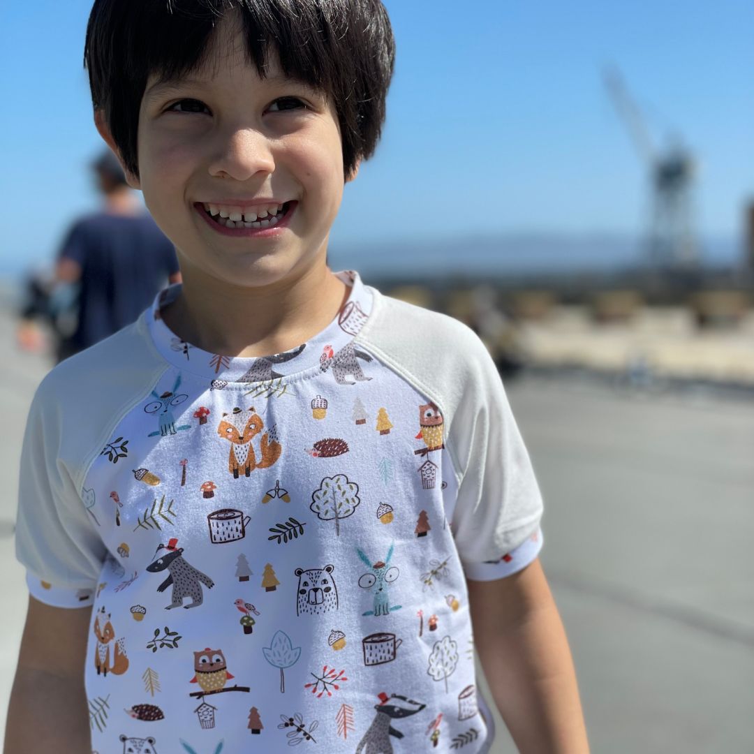 Animal Of The Forest Organic Toddler Top