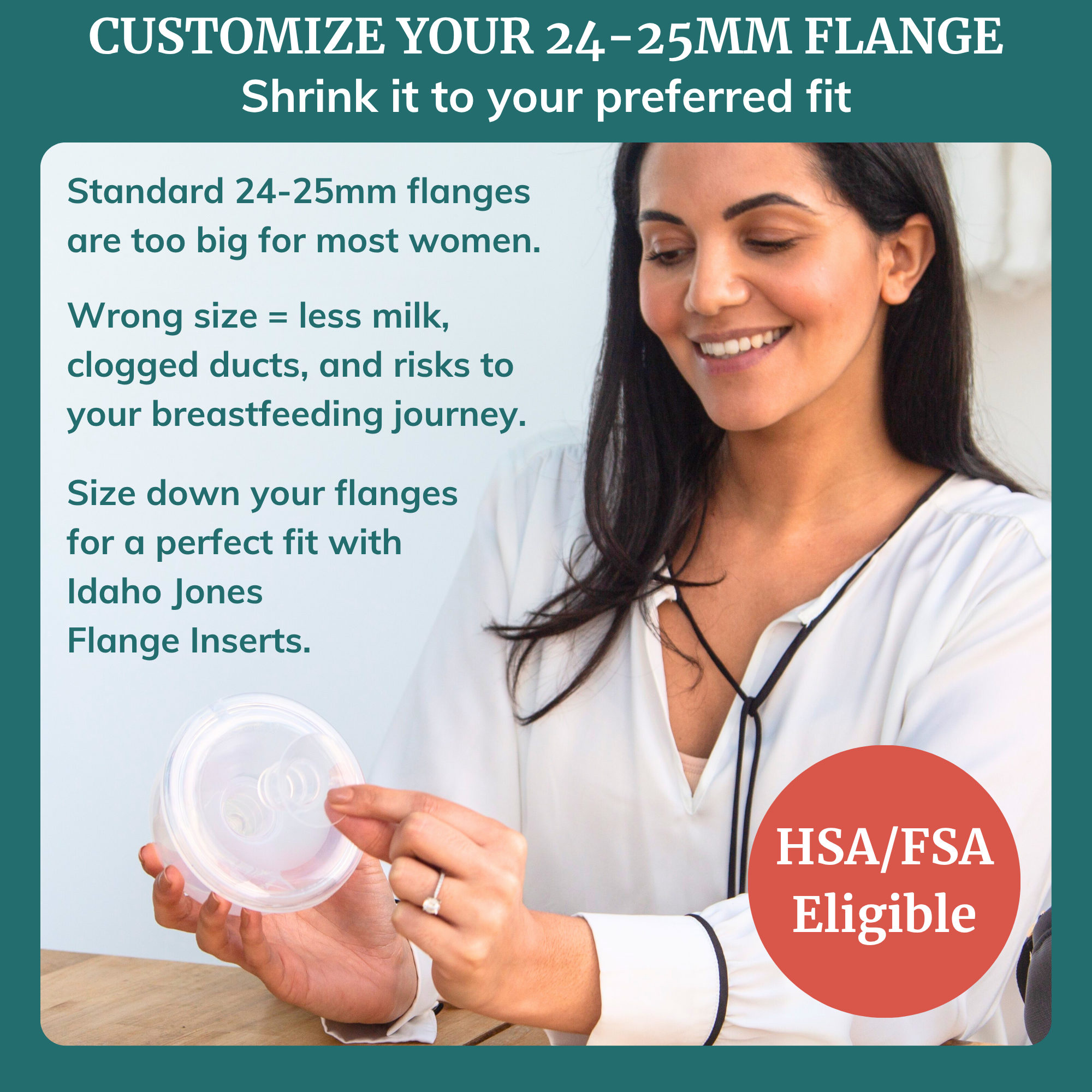 Breast Pump Flange Inserts - Silicone