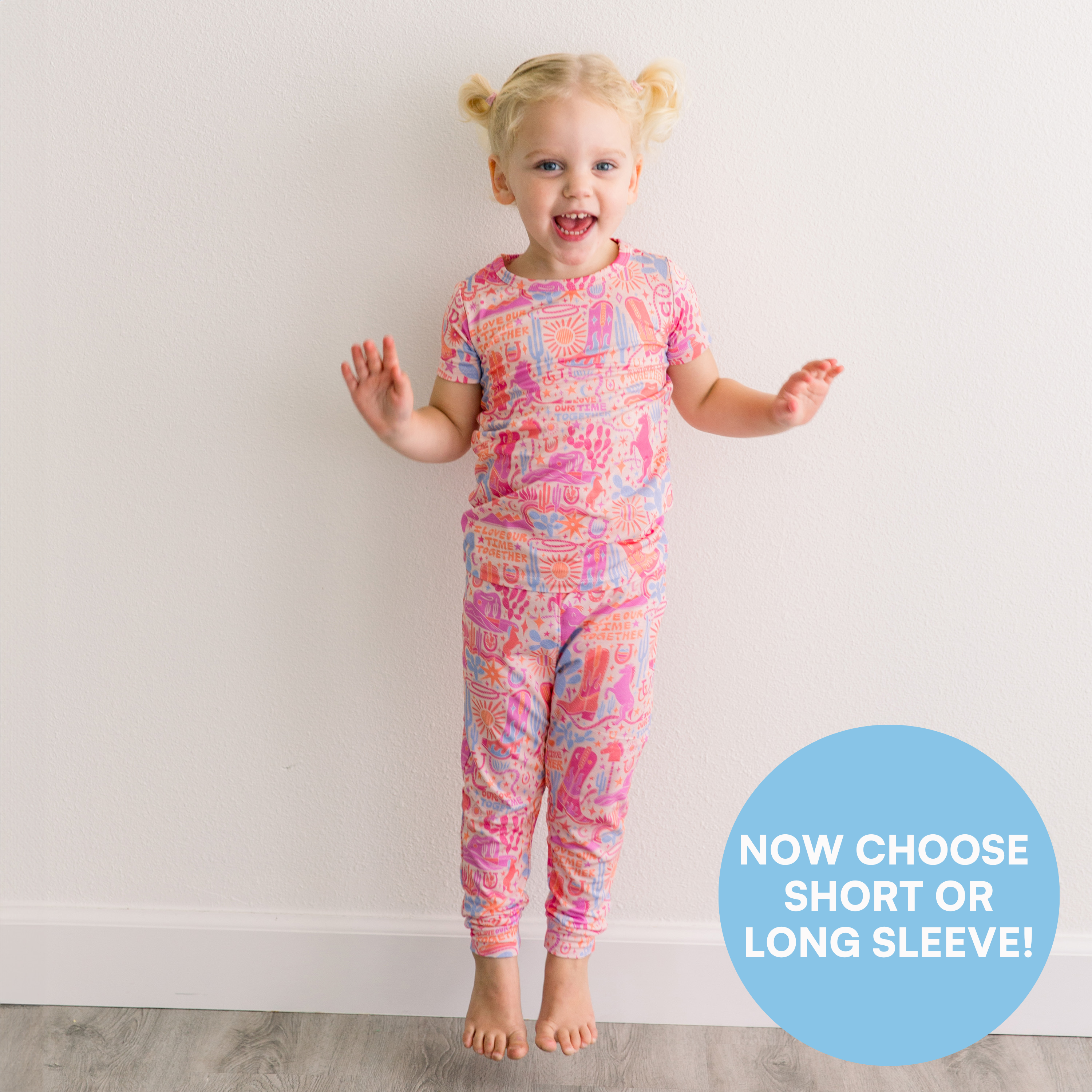 The Second-skin 2-piece Pajama | Saddle Up | "i Love Our Time Together"