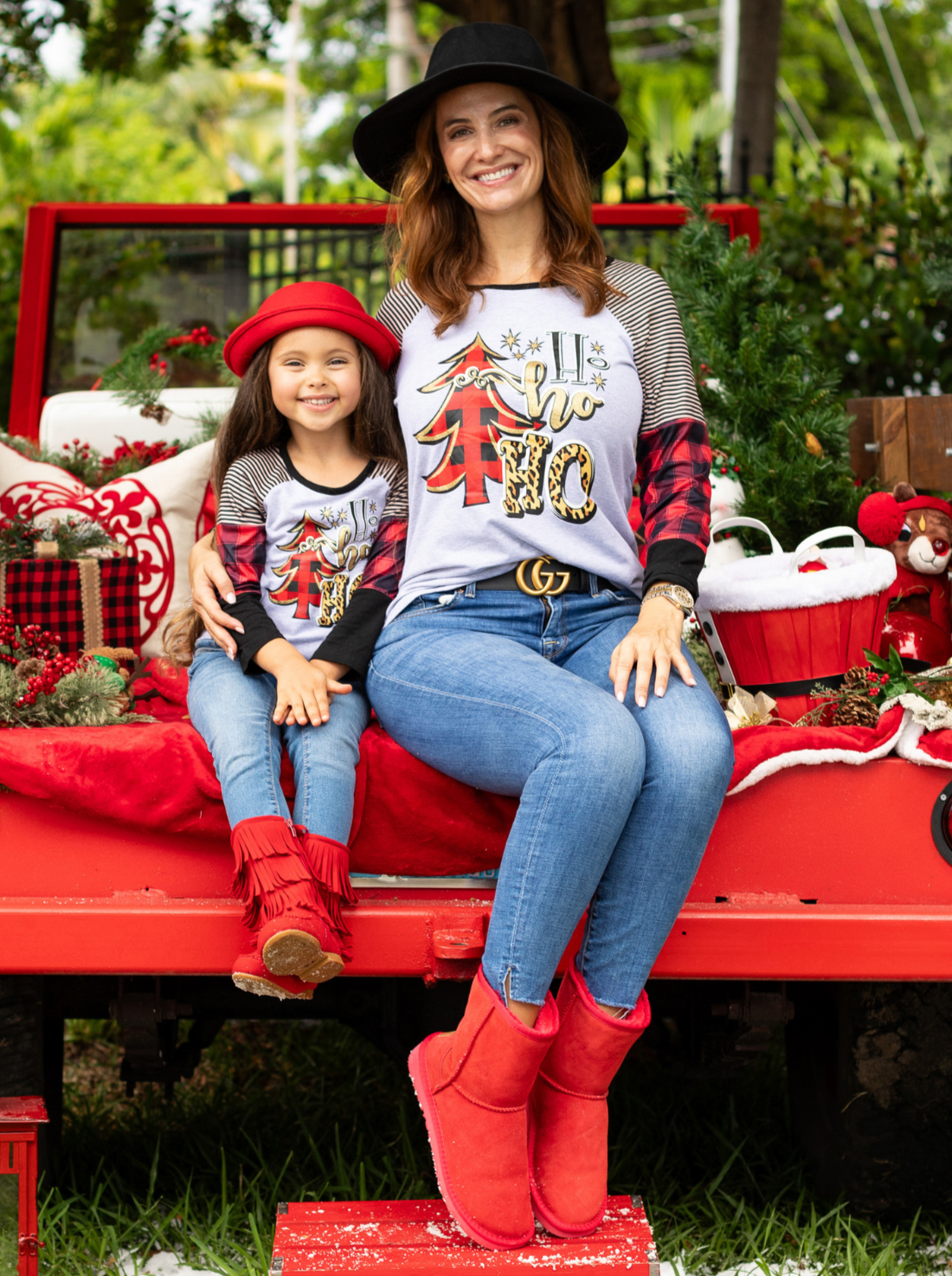 Mommy And Me Ho Ho Ho Colorblock Top