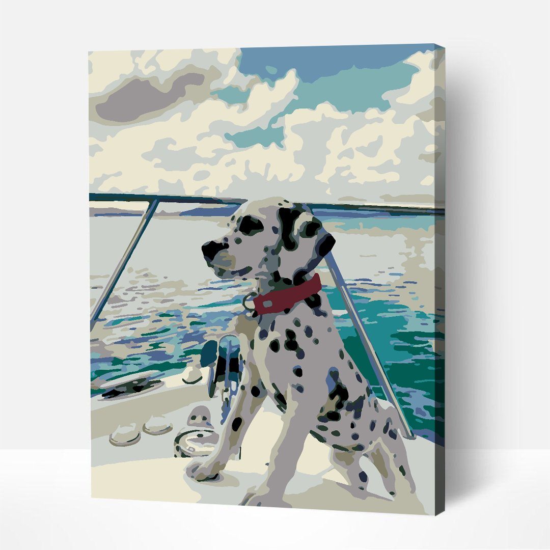 Dalmatian – Paint By Numbers Kit | Artwille | 14x18 Inch Canvas