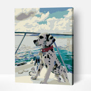 Dalmatian – Paint By Numbers Kit | Artwille | 14x18 Inch Canvas