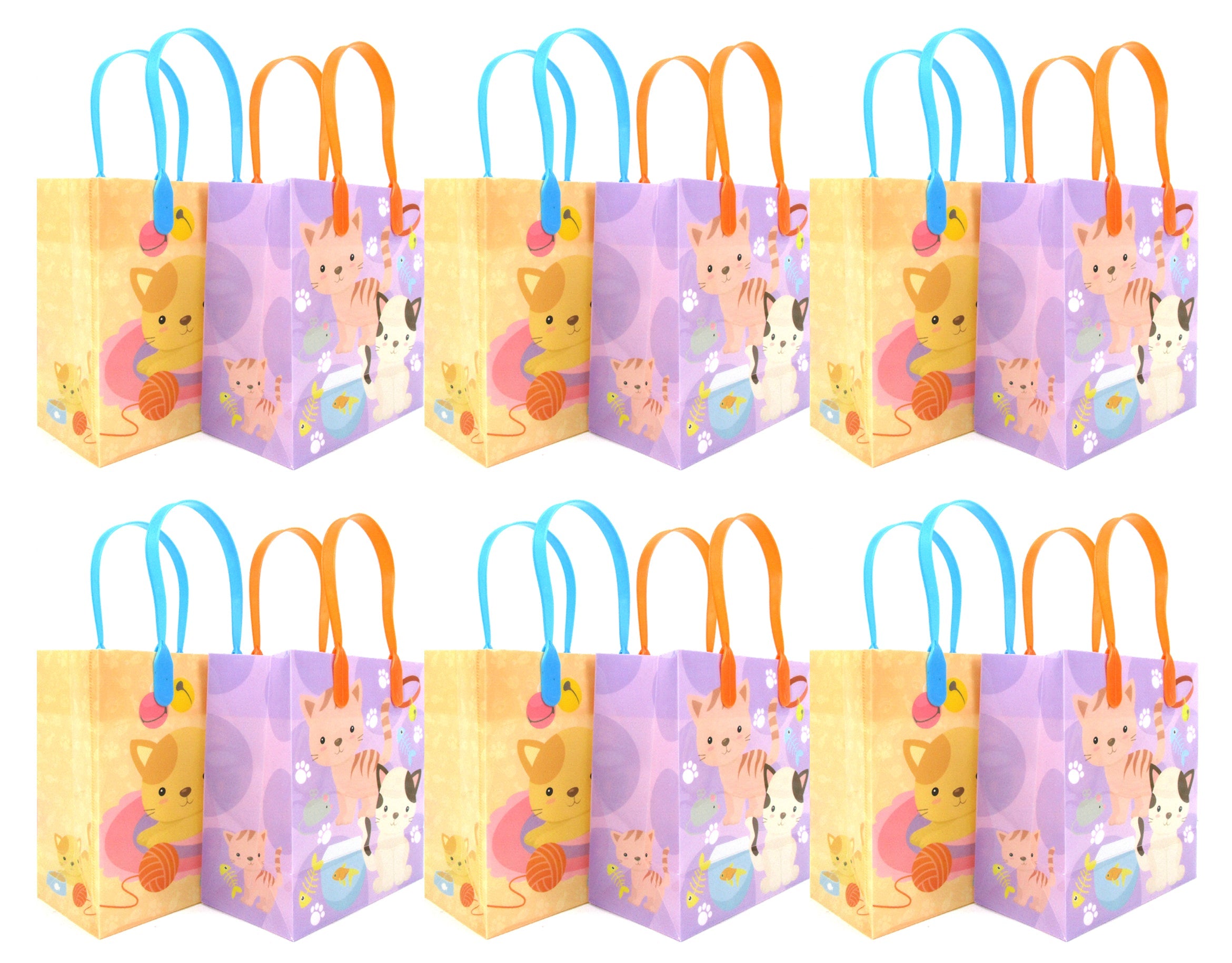 Kitty Party Favor Treat Bags - Set Of 6 Or 12