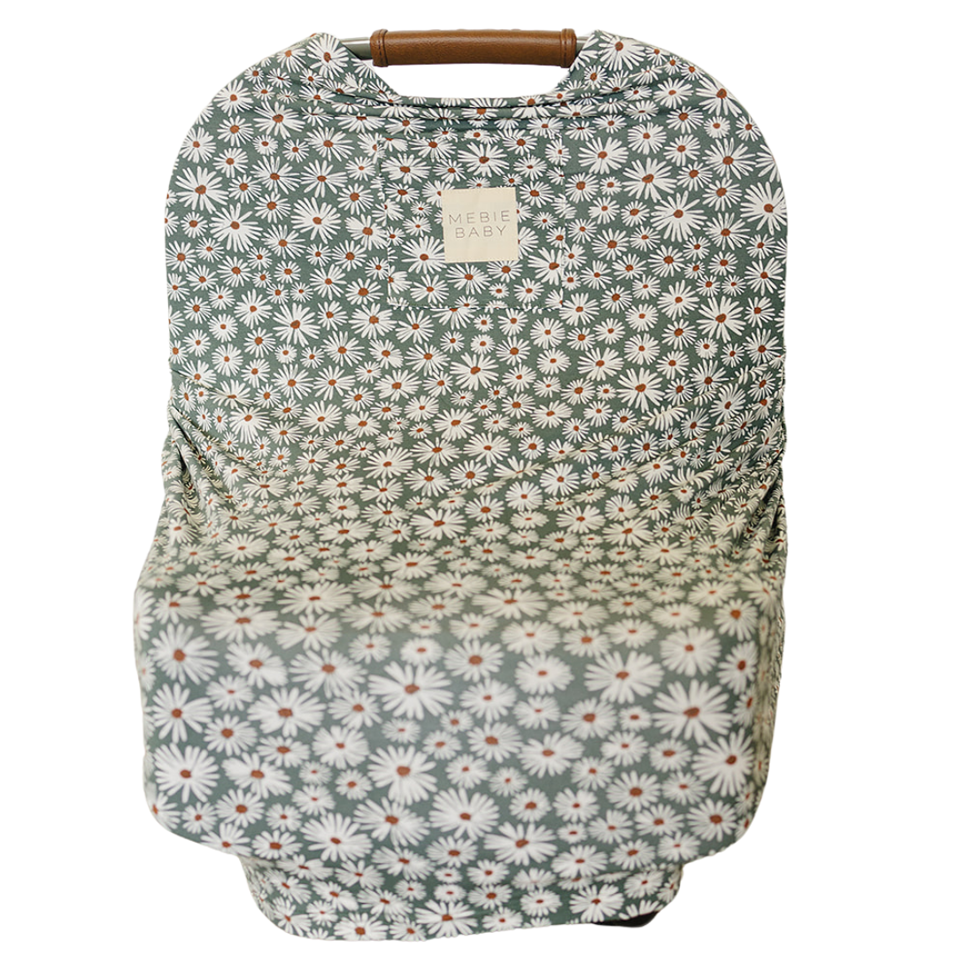 Dark Green Daisy Bamboo Multi-use Cover