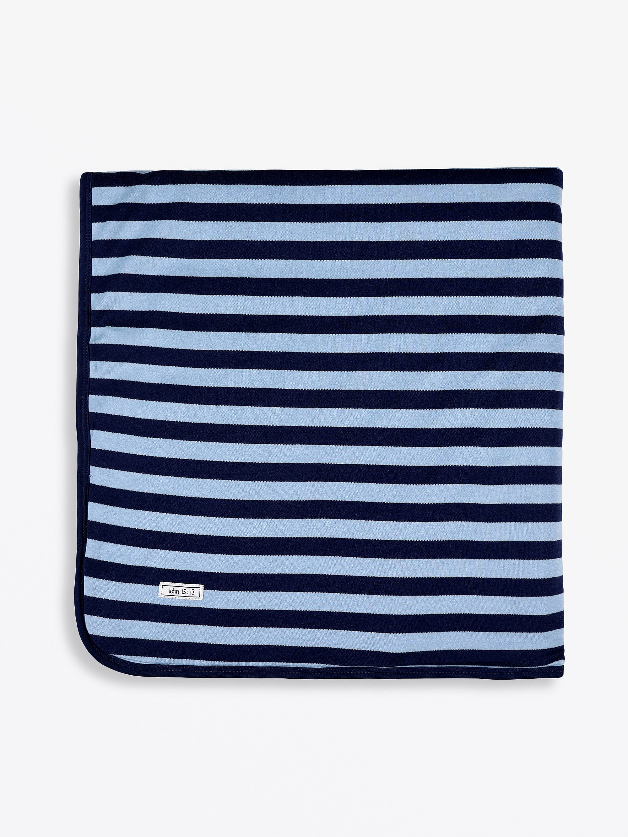 No Greater Love Blue Blanket Cotton