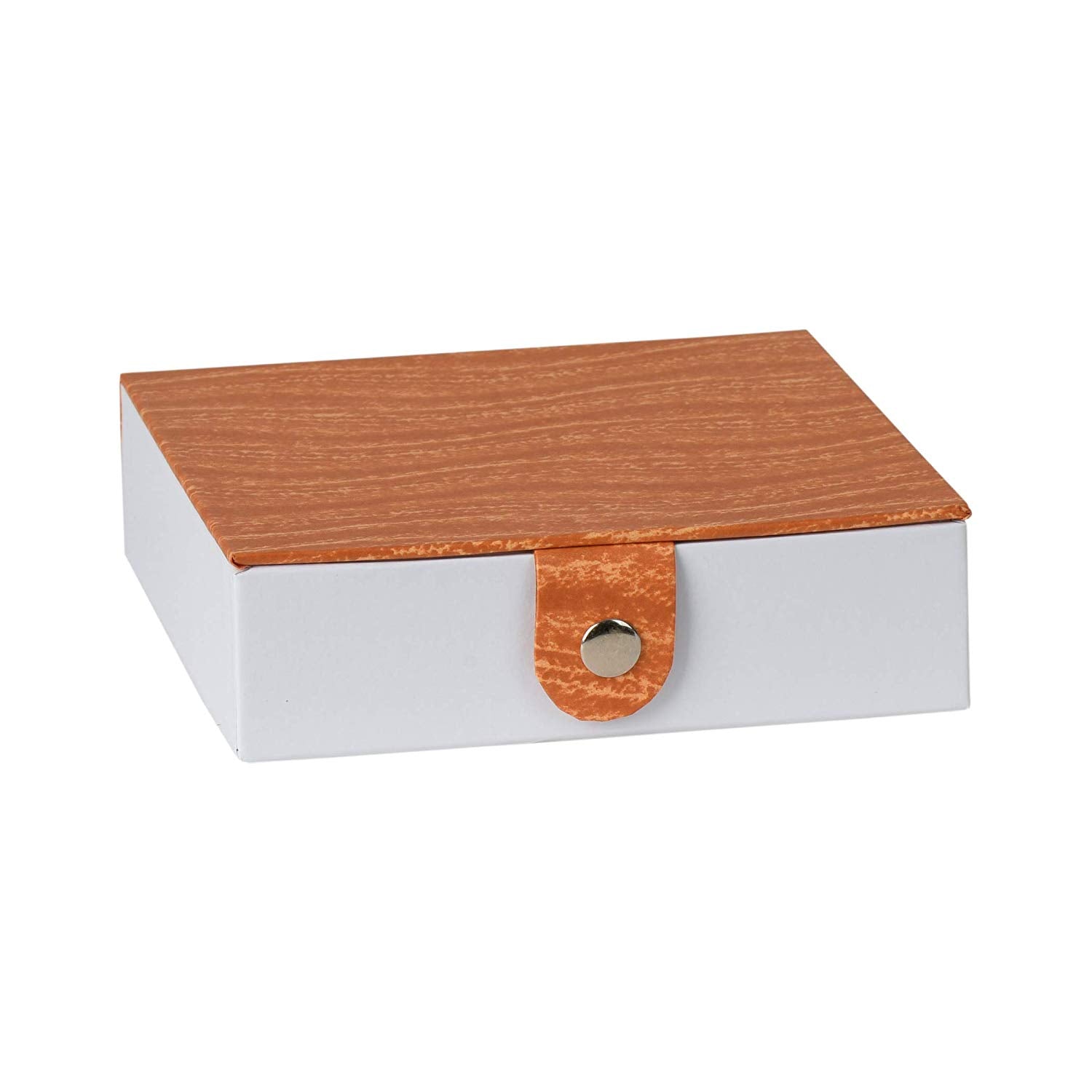 Orange Gift Box With Snap Closure 6 Pack 5.9"x5.9"x1.8"