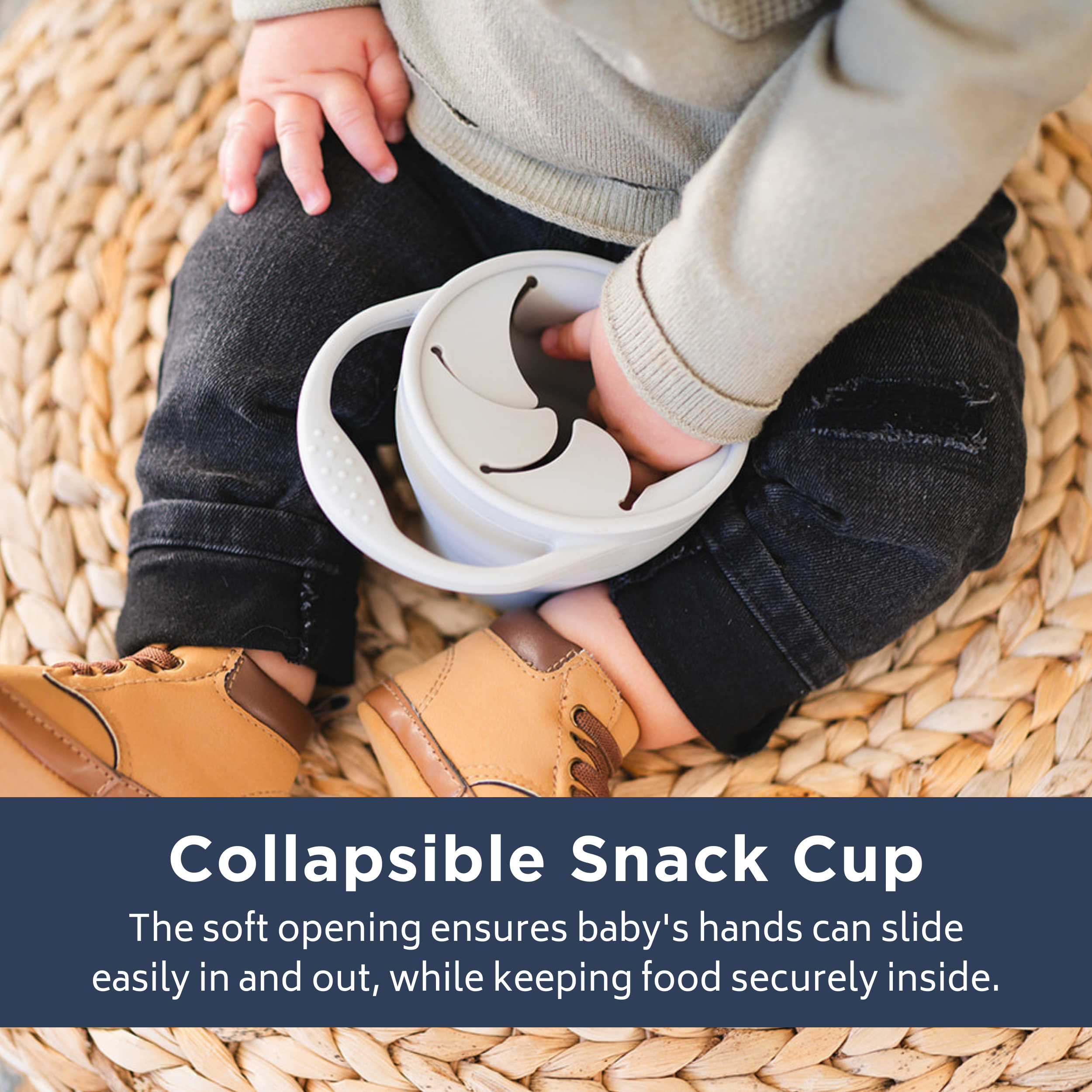 Sage Collapsible Snack Cup