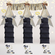 Black And White Plaid Sleepover Tent Bundle, Buffalo Check Christmas Decorations, Party Bundle Gift