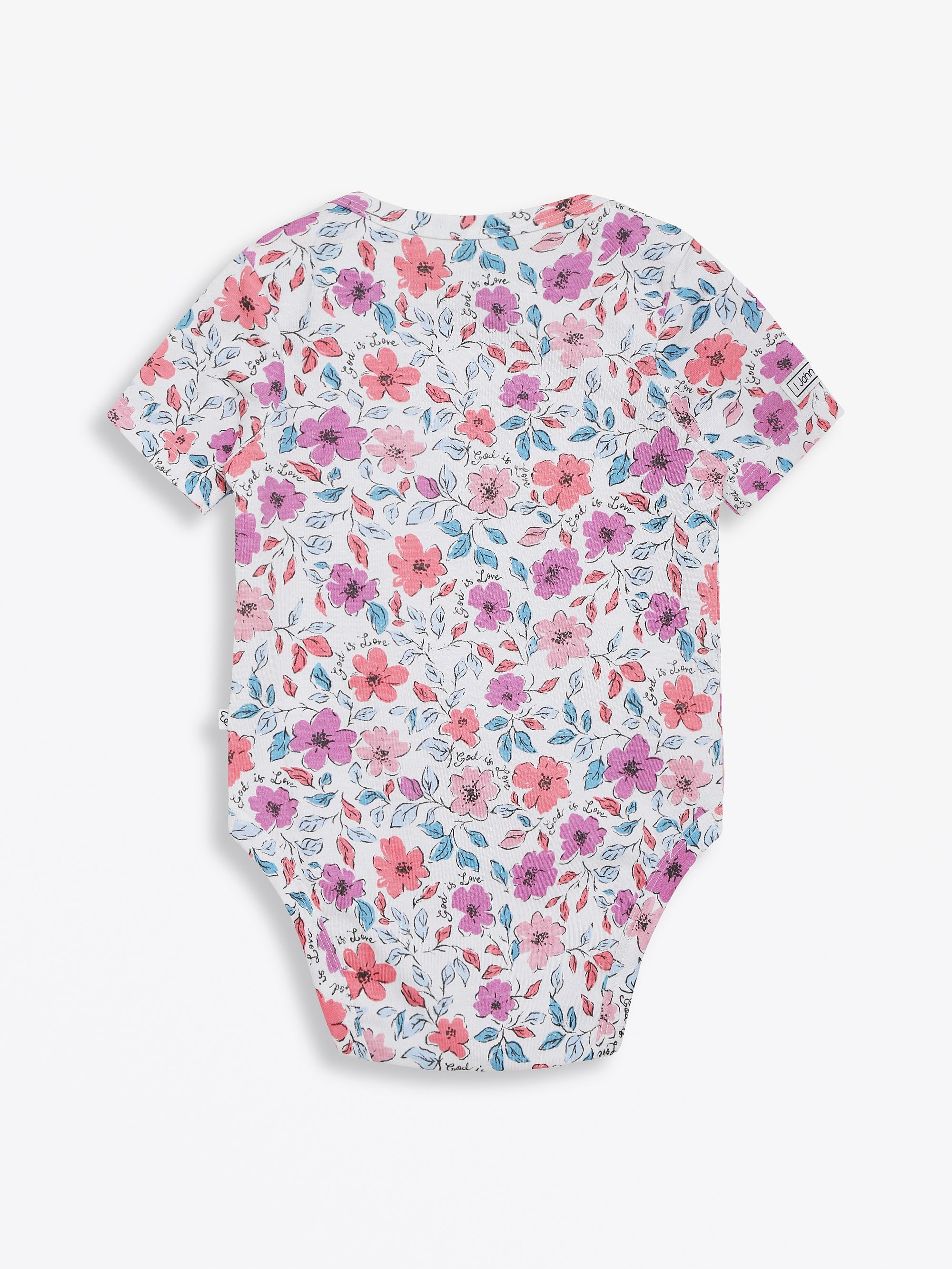 God Is Love Short Sleeve Bodysuit Cotton