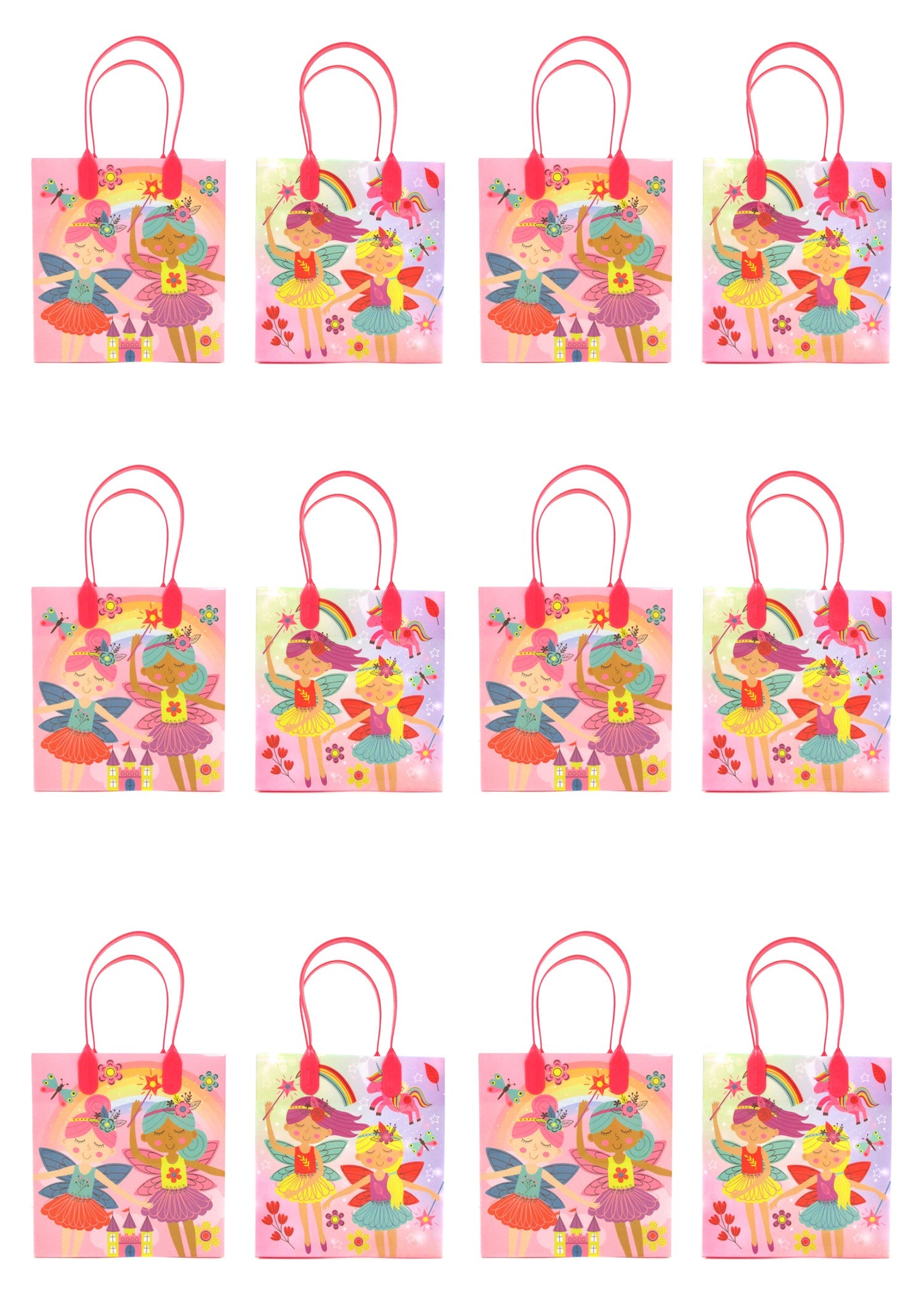 Magical Fairies Party Favor Treat Bags - Set Of 6 Or 12