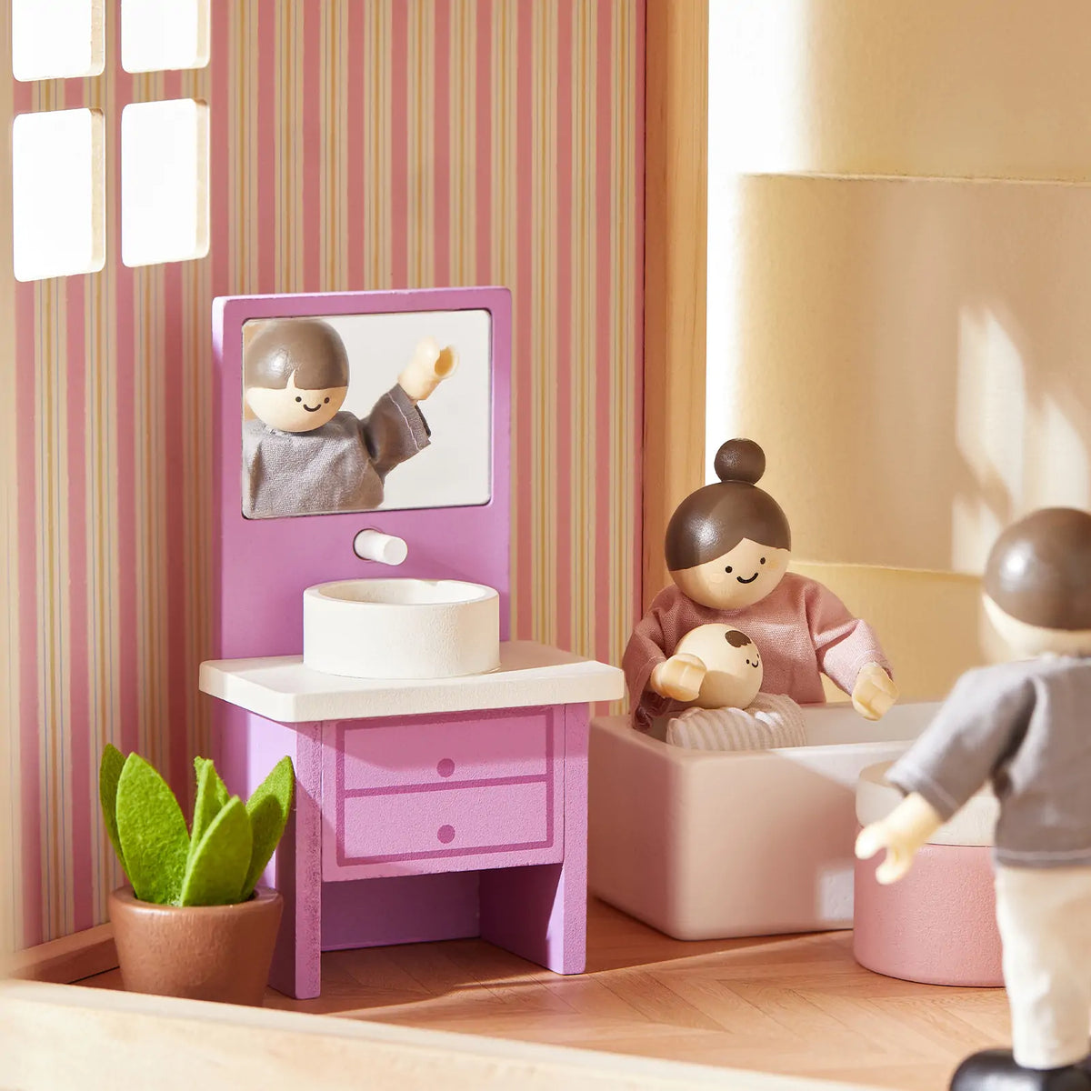 ® Sweetwood Unicorn Dollhouse & Wooden Dollhouse Dolls