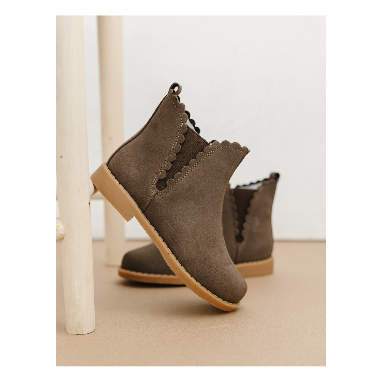 Nicola Scalloped Chelsea Boot