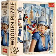 Wood Summer In The City - Catherine Abel Wooden Puzzle 200 Piece