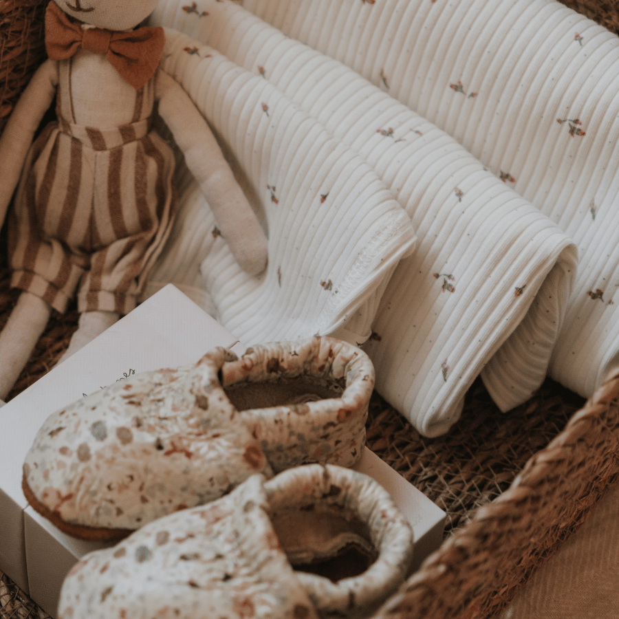 The Printed Long Sleeve Tee -  Rosebud