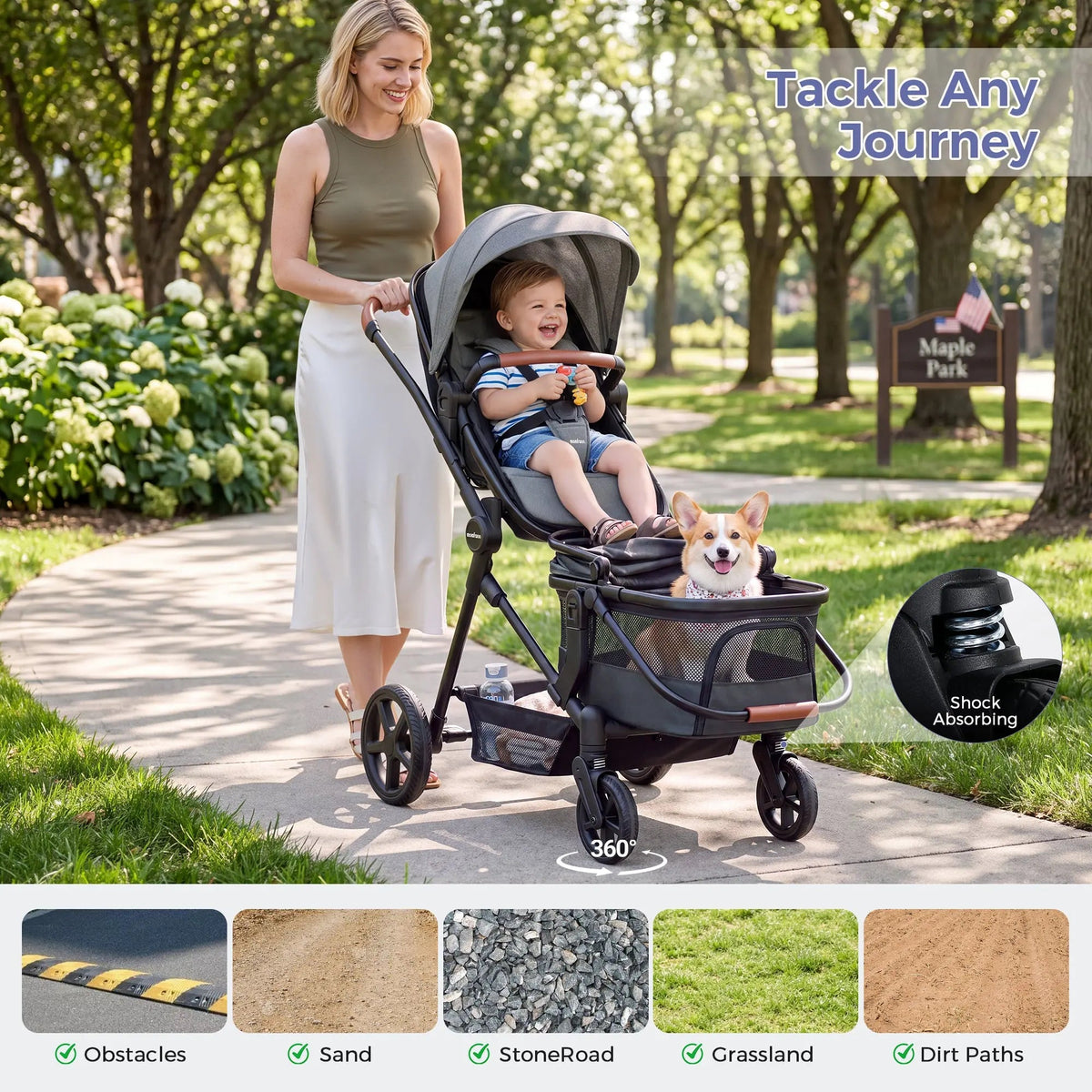 Wagon Stroller For Baby And Pet