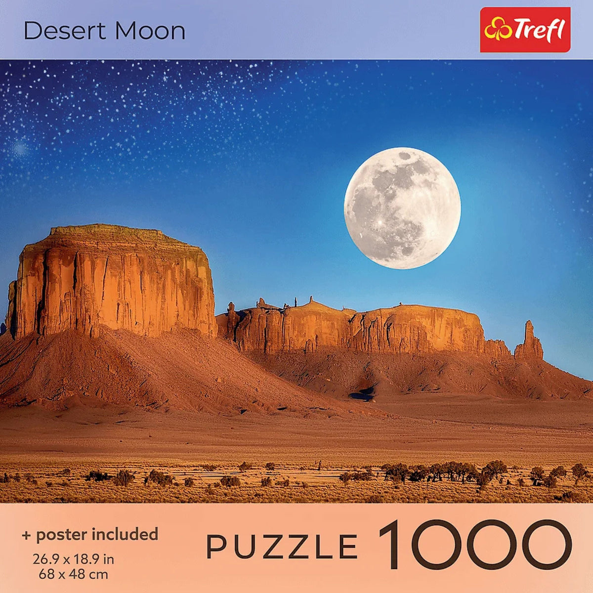 Red Desert Moon 1000 Piece Puzzle