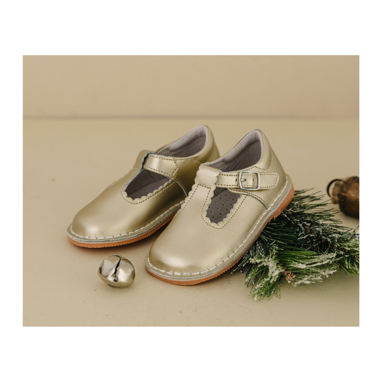 Selina Scalloped T-strap Mary Jane