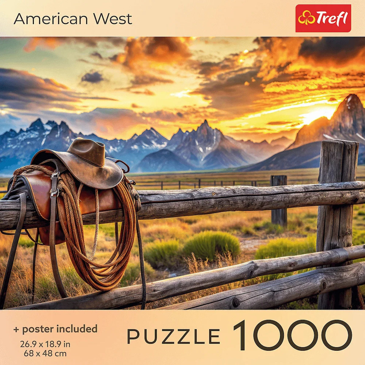 Red America West 1000 Piece Puzzle