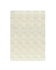Rug Checkerboard Off White 3.9 X 5.9 Ft