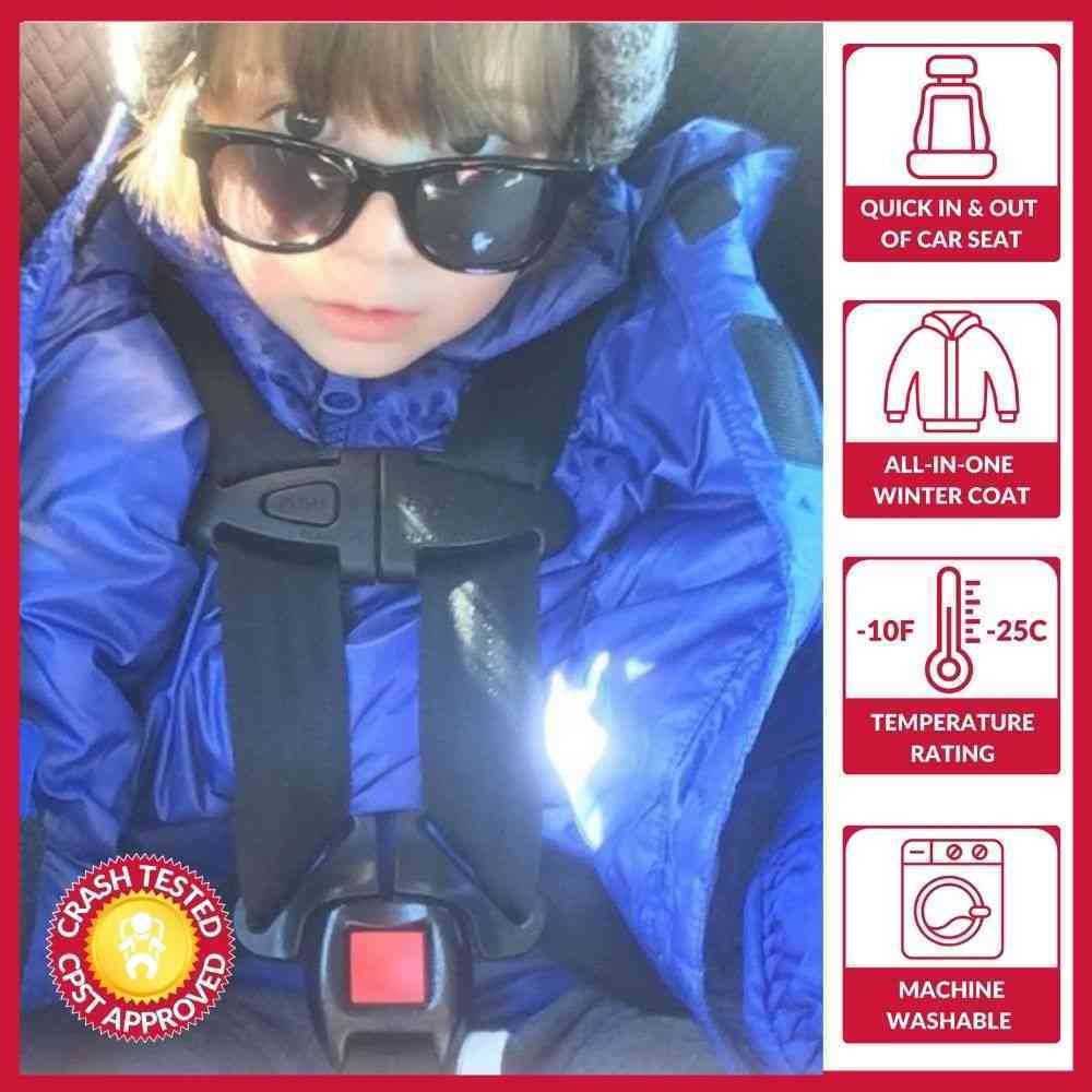 Car Seat Coat | The Road Coat Vegan - Royal Blue