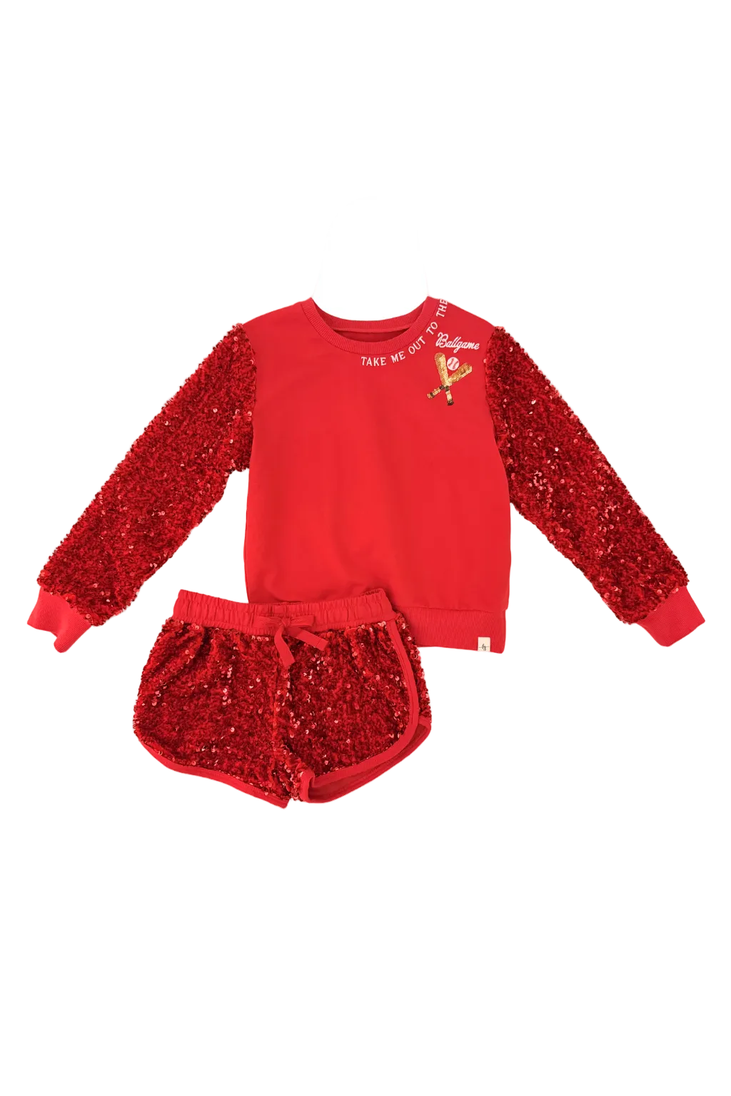 Sparkle Sport Set ~ Take Me Out To The Ballgame (long Sleeves & Short Sleeves)