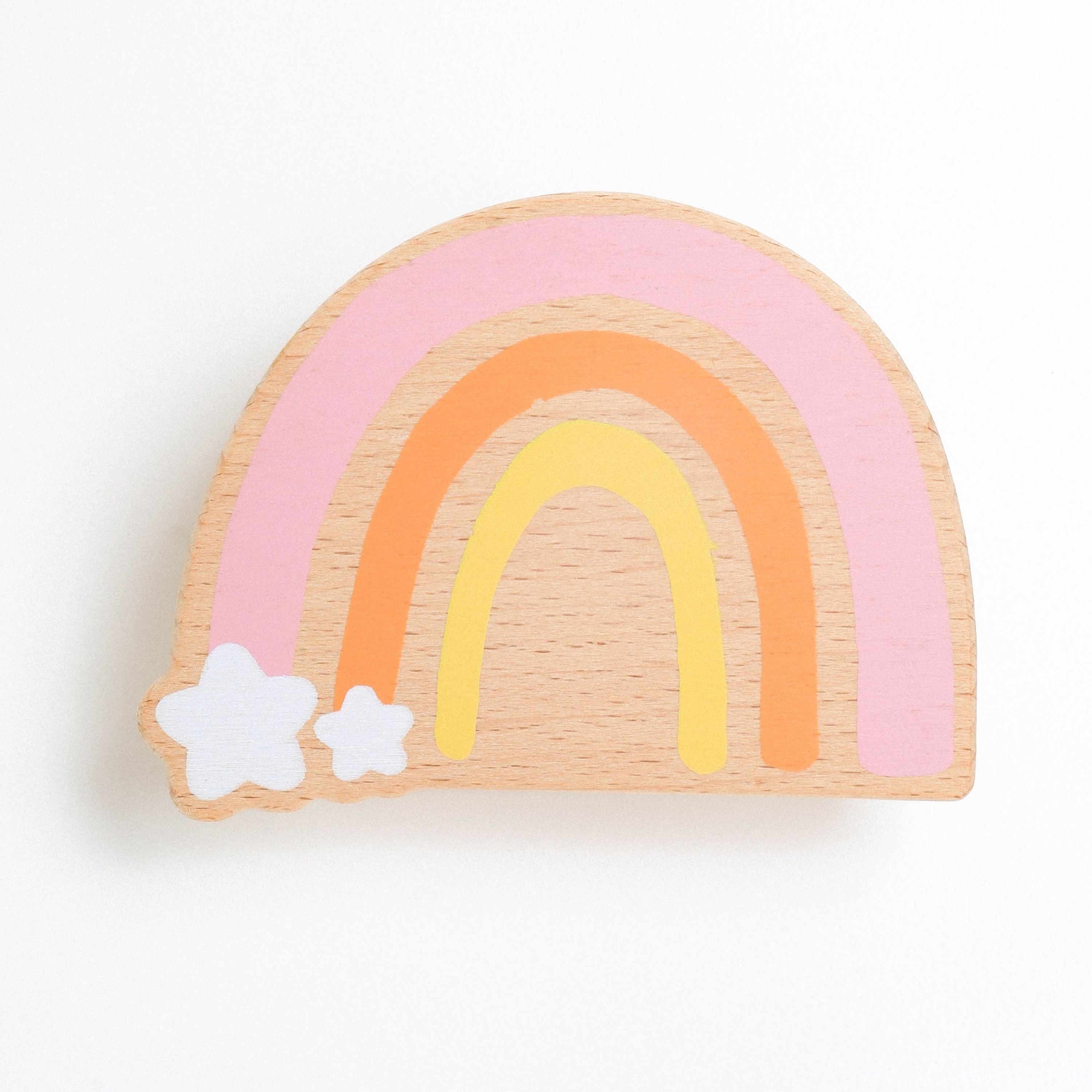 Wonderbee™ Dusty Pink Rainbow Decorative Painted Wall Hook