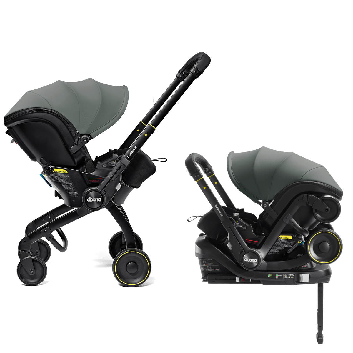Doona X Car Seat & Stroller in Slate Green