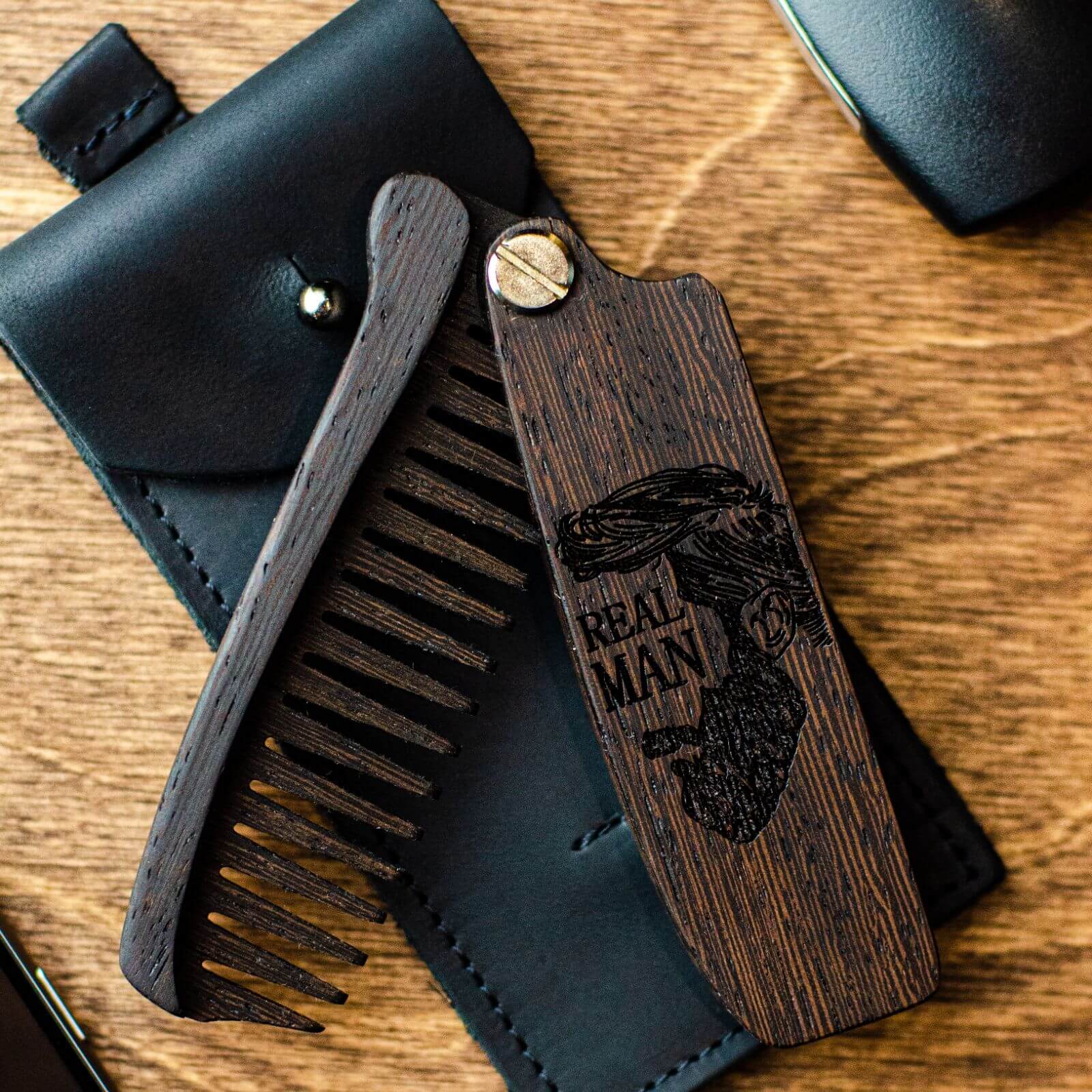 Wooden Beard Comb - Real Man