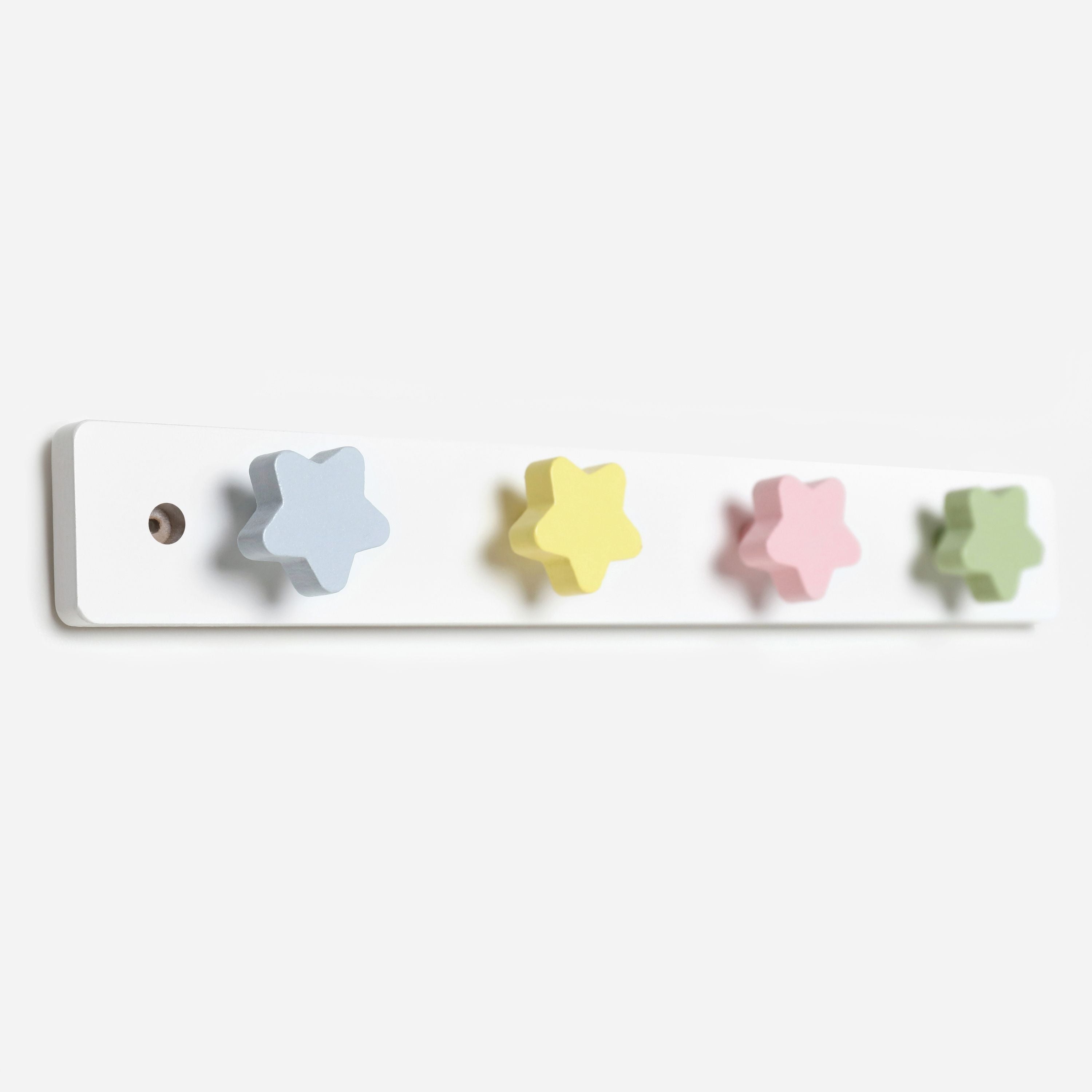 Wonderbee™ Stars Wooden Hanger White