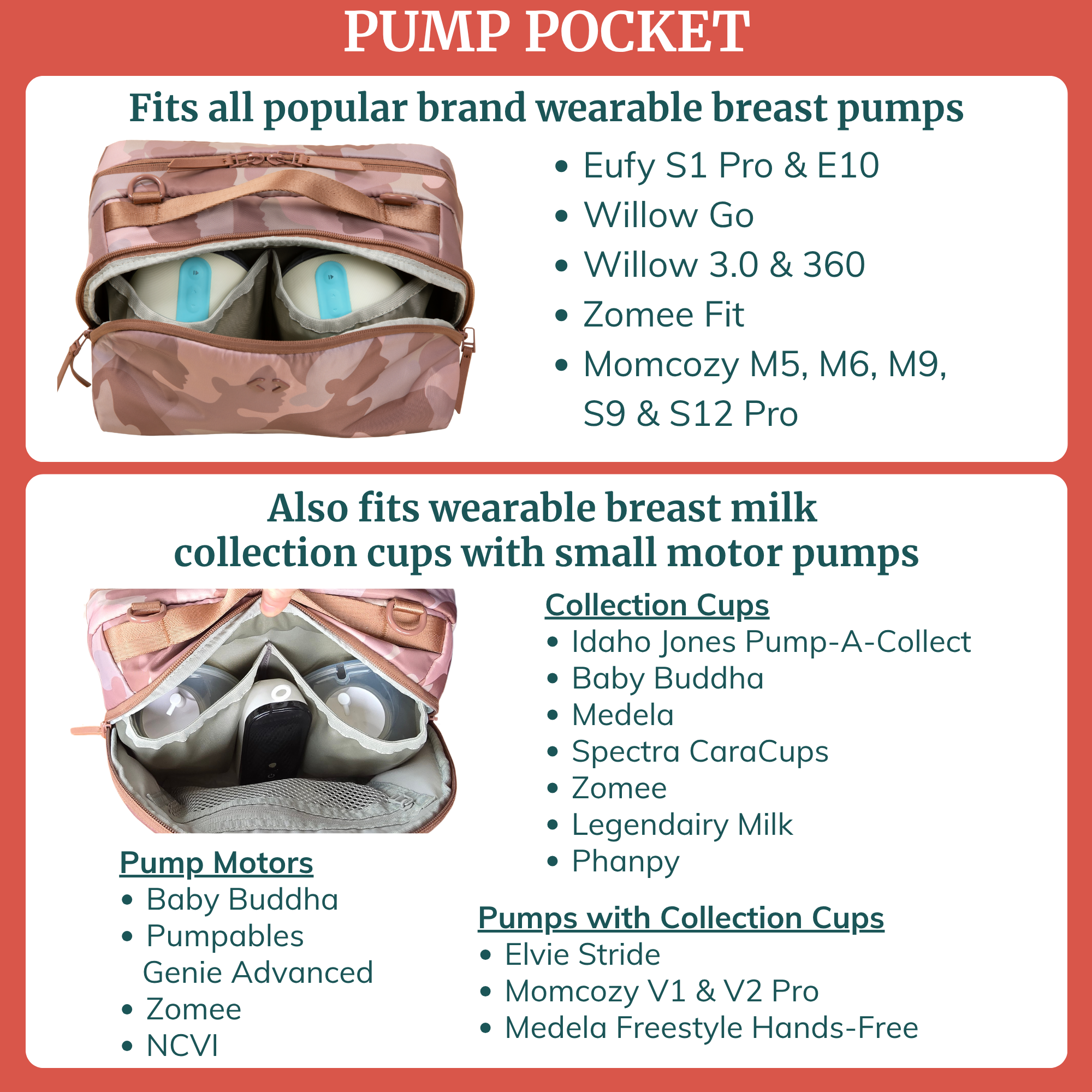 Wearable Breast Pump Bag With Cooler - Elsworth