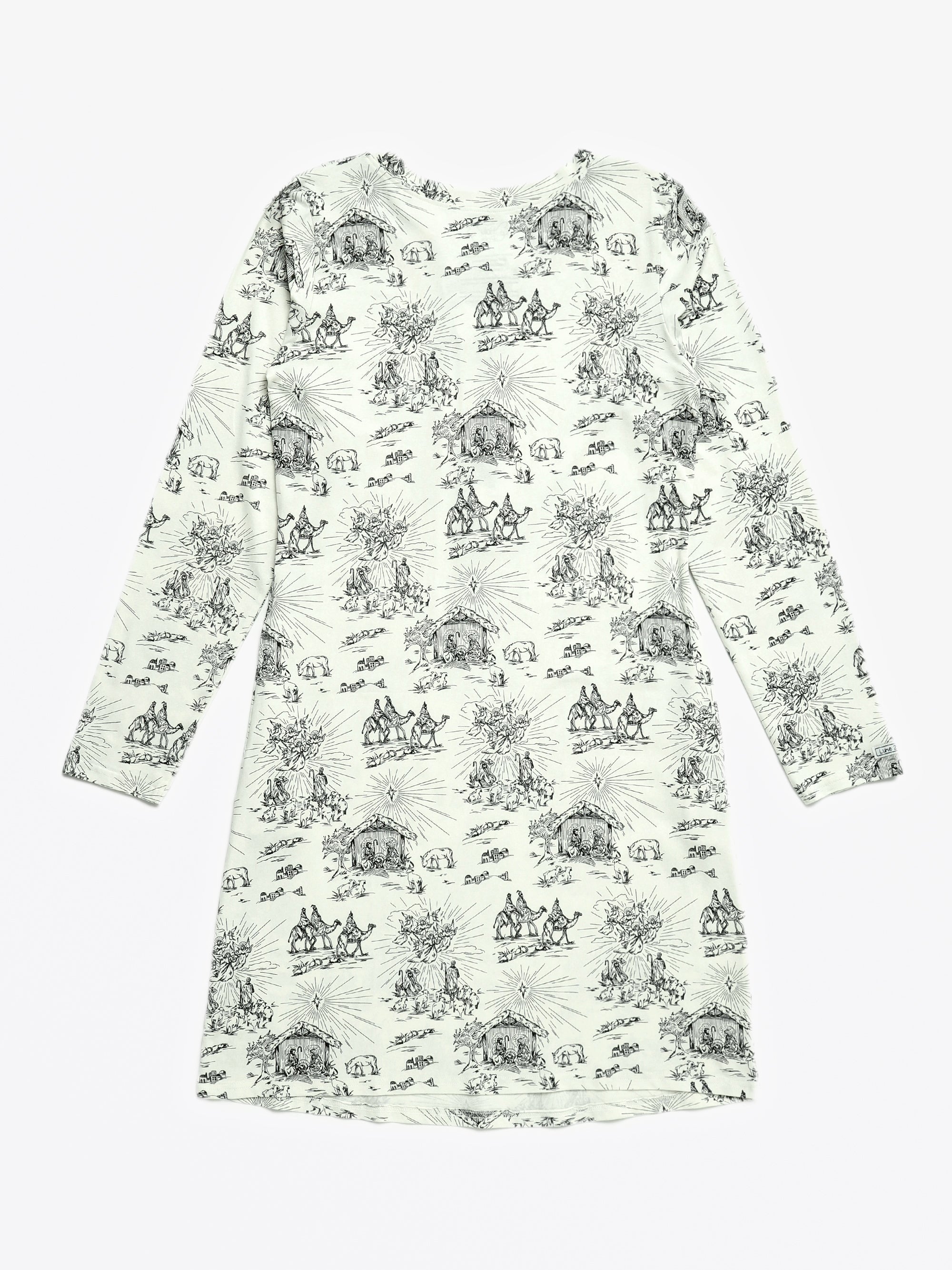 O Little Town Of Bethlehem Womens Nightgown Pj Cotton