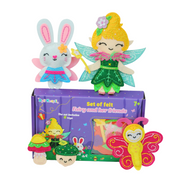 Apli Krapli - Apli Krapli Sewyourself Felt Toy Kit The Little Fairy And Friends Precut Felt Stuffing Thread & Safe Needle Ages 6+
