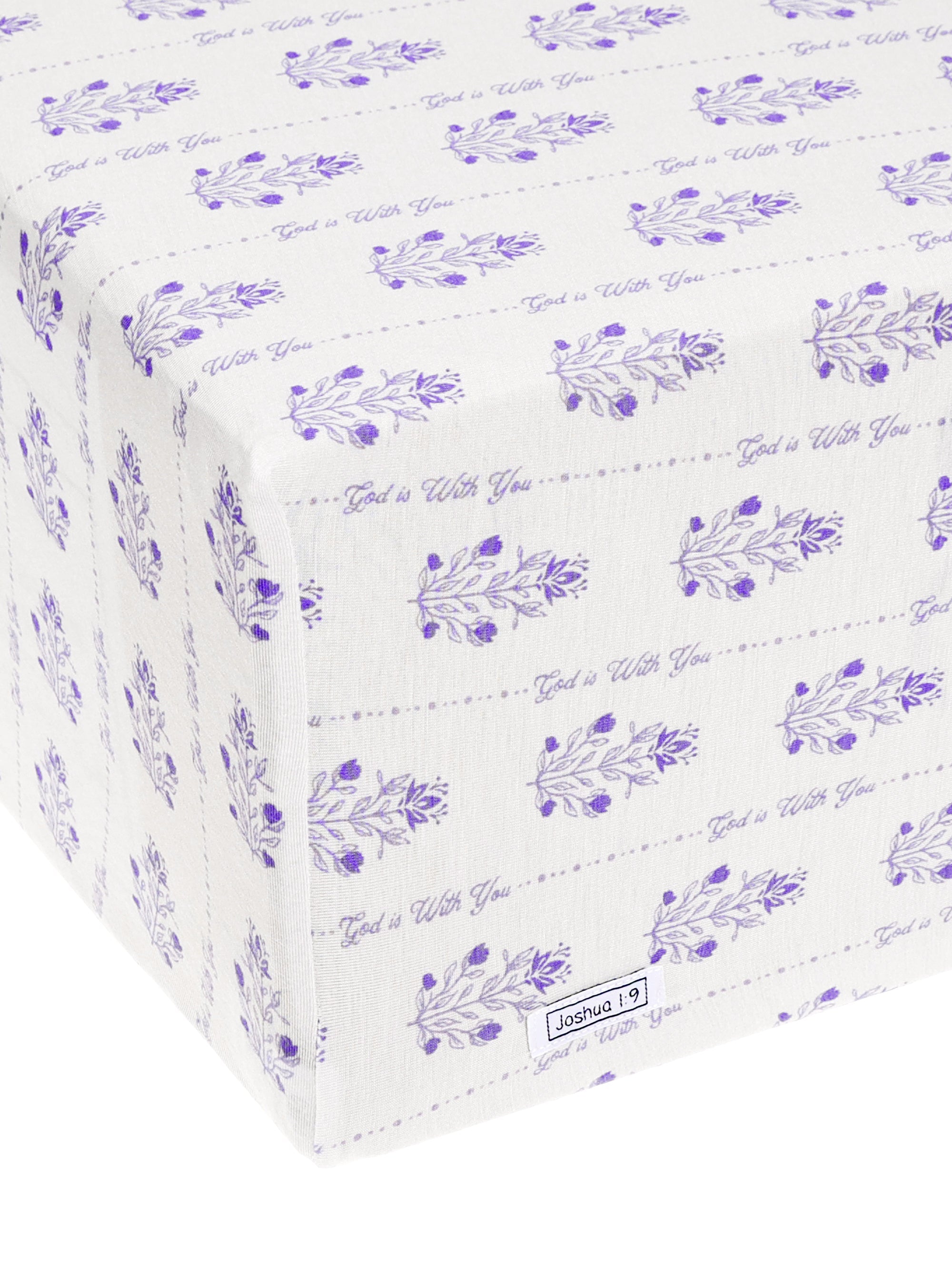 God Is With You Floral Bedsheet Bamboo