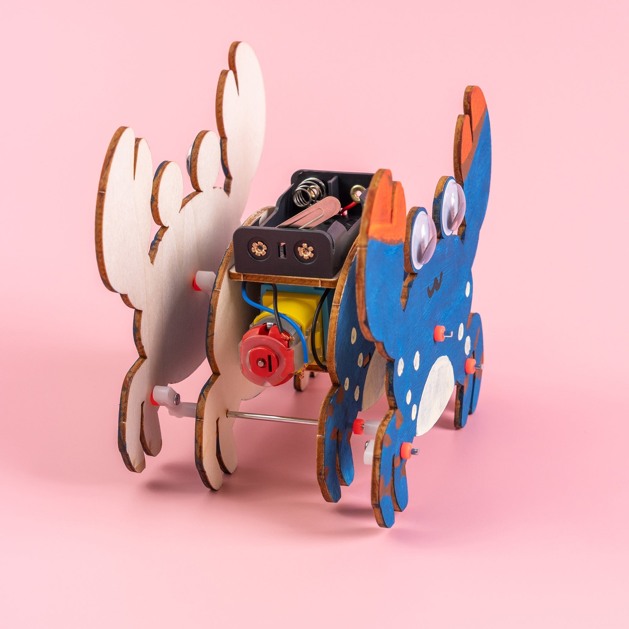 Sound-activated Walking Crab Stem Kit – Build, Paint & Watch It Walk