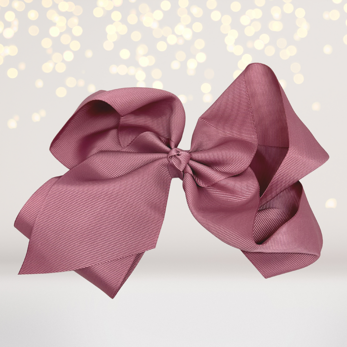 Girls 8 Inch Wide Basic Hair Bow On Alligator Clip