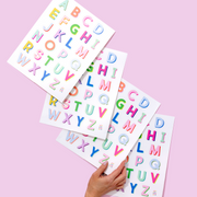 Brights Vinyl Alphabet Stickers - A Thru Z