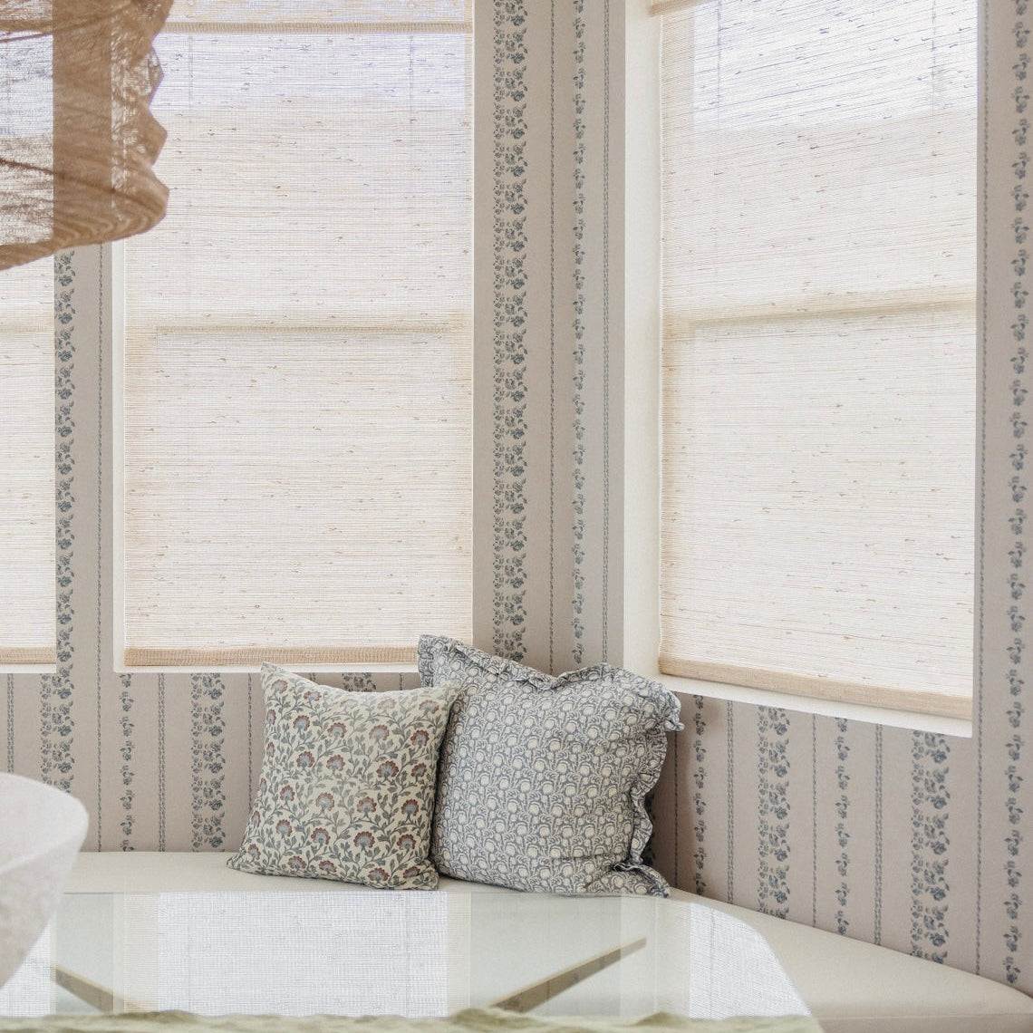 Roselle Stripe Wallpaper By Safari Natalia X Taddy Mikelaites