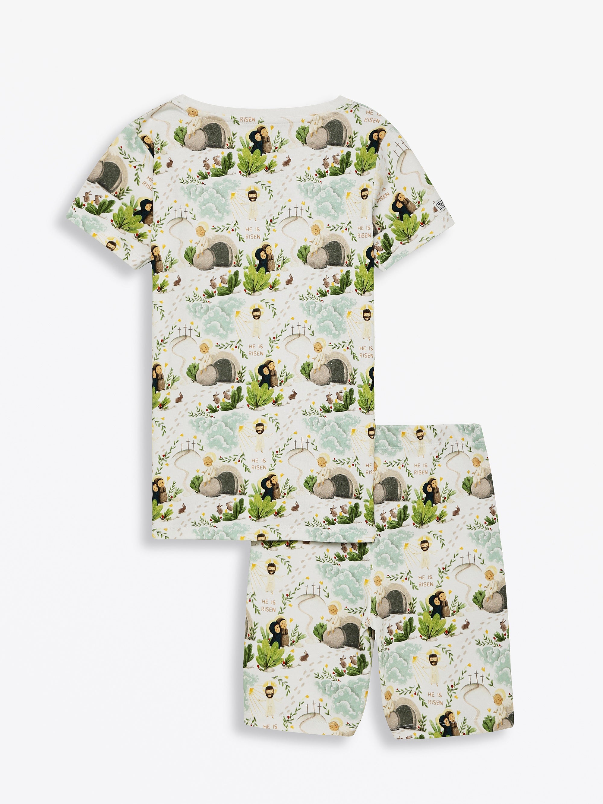 He Is Risen Pj Shorts Set Cotton