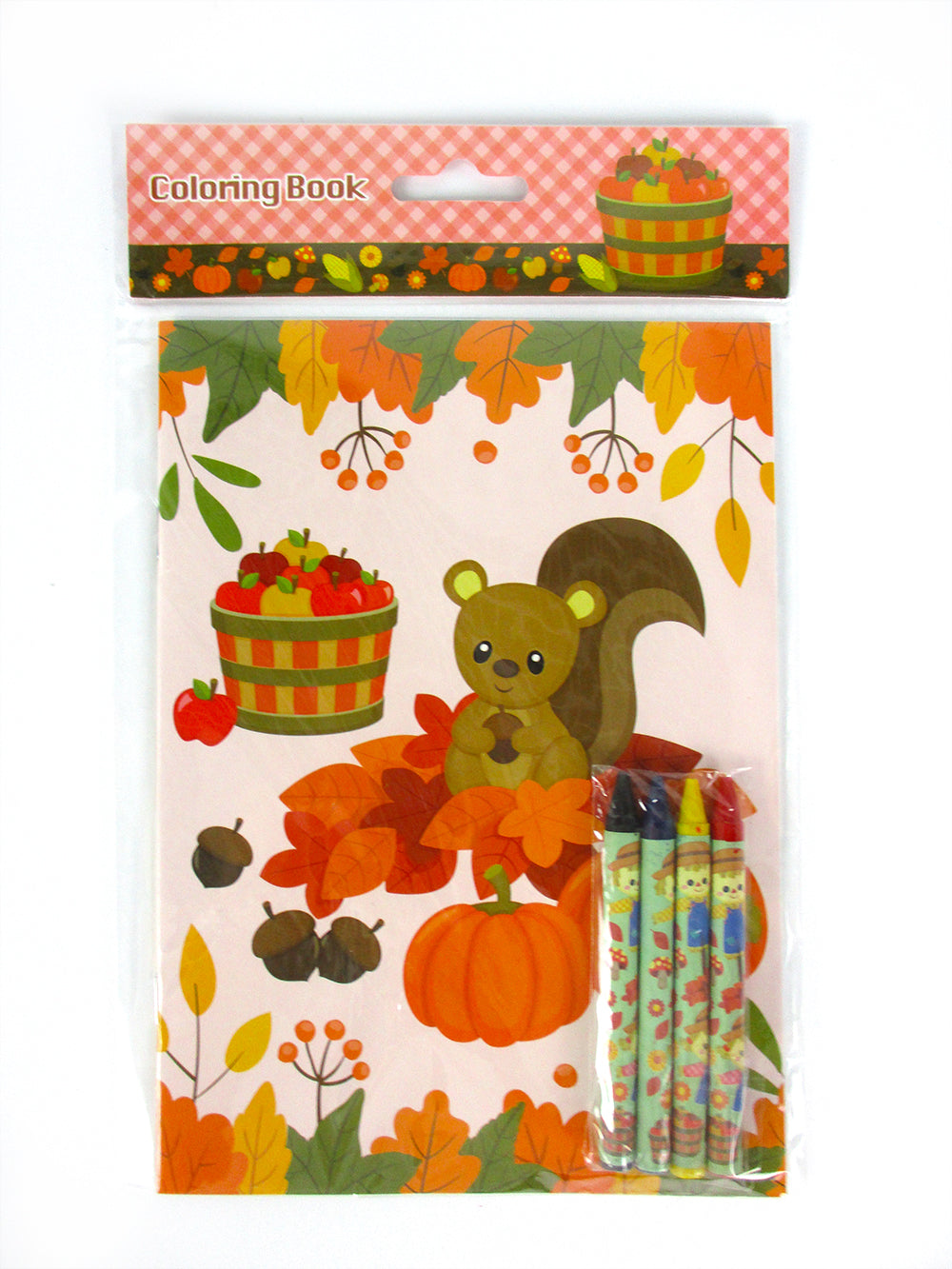Fall Harvest Autumn Coloring Books With Crayons Party Favors - Set Of 6 Or 12
