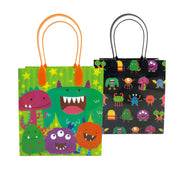 Monster Party Favor Treat Bags - Set Of 6 Or 12