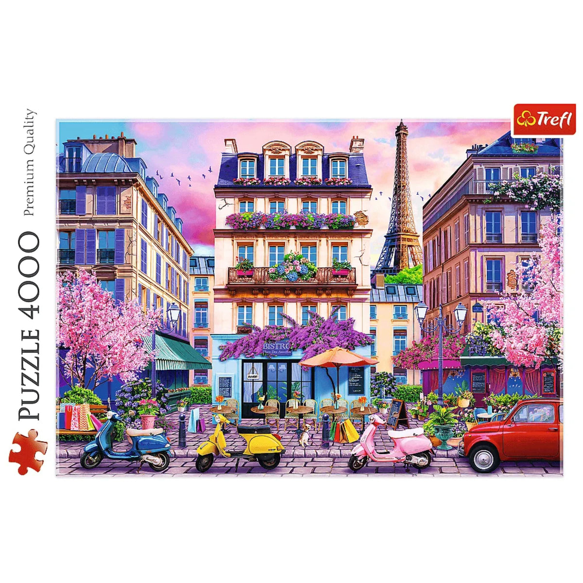 Red Spring In Paris 4000 Piece Puzzle