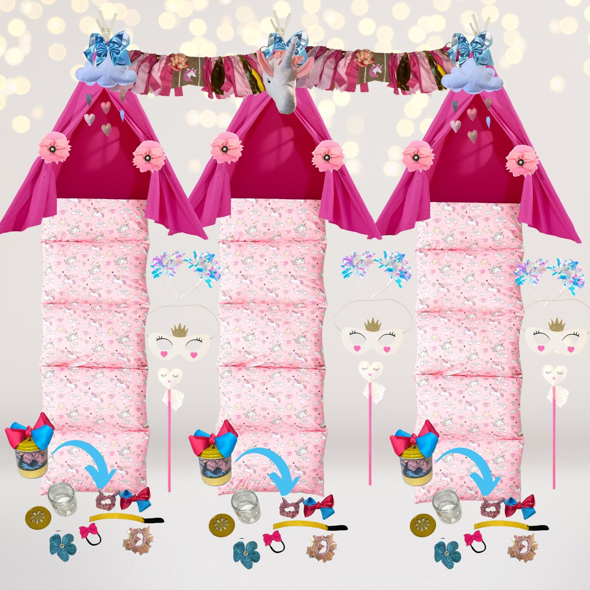 Girls Unicorn Birthday Party Sleepover In A Box