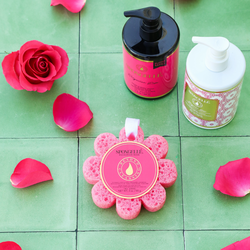 Bulgarian Rose Wild Flower, Body Wash Refill, And Body Lotion Set